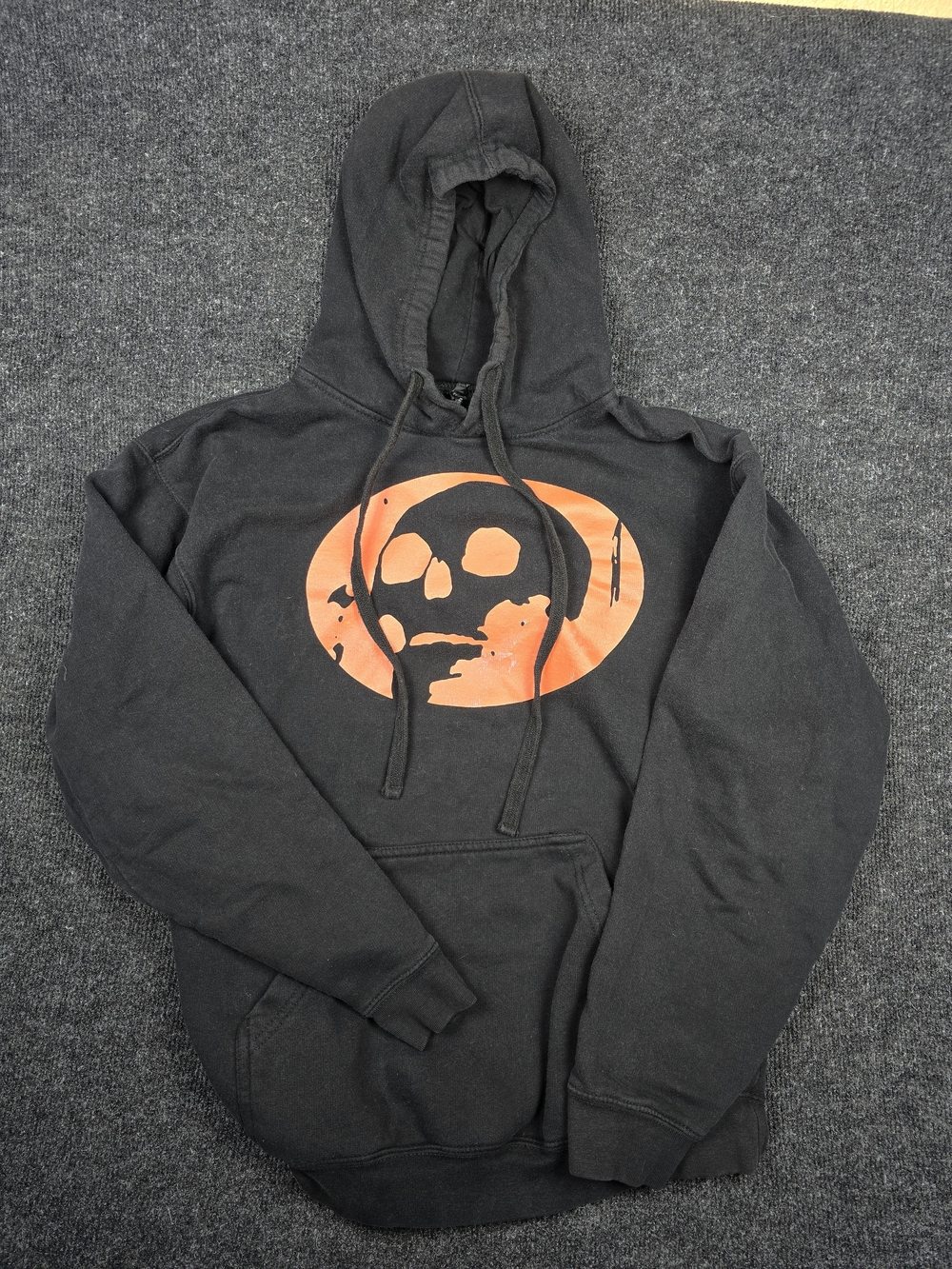 Gorillaz Skull Hoodie Black Orange Graphic Pullover Band Merch Unisex Emo Grunge